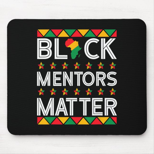 Black History Month Mentors Problem African Americ Mouse Pad (Front)