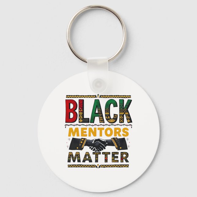 Black History Month Mentors Problem African Herita Key Ring (Front)