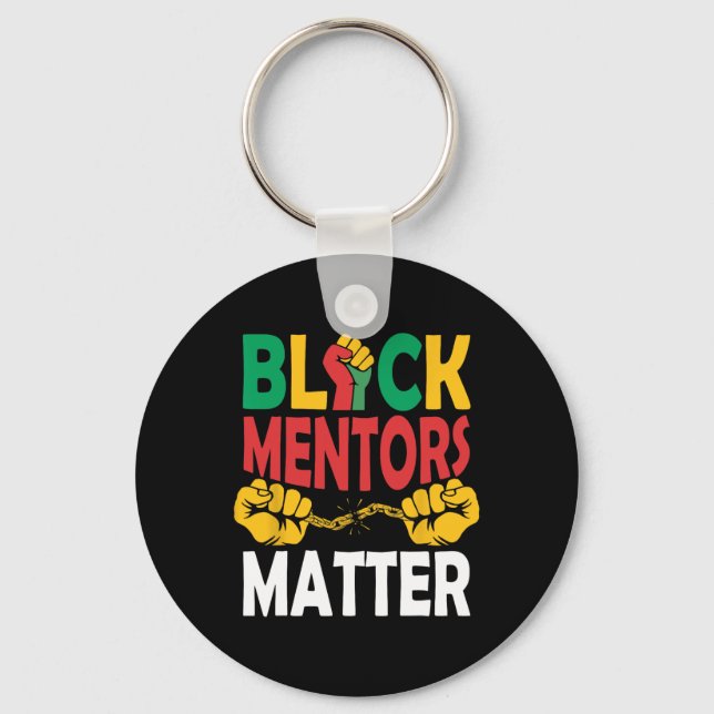 Black History Month Mentors Problem African Herita Key Ring (Front)