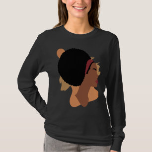 Black History Month Minimalist Queen Melanin Boho T-Shirt