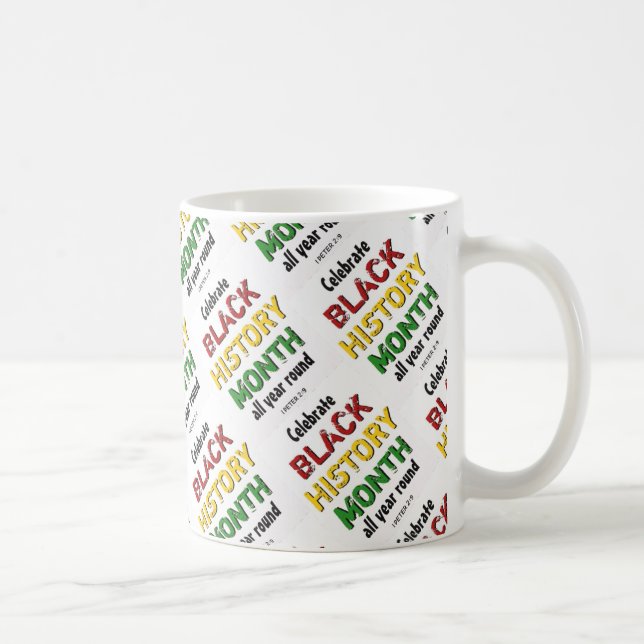 BLACK HISTORY MONTH Motivational BHM Coffee Mug (Right)