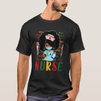 Black History Month Nurse Afro Girl Womens Day Gra