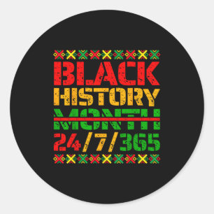 Black History Month One Month Cant Hold Our Histor Classic Round Sticker