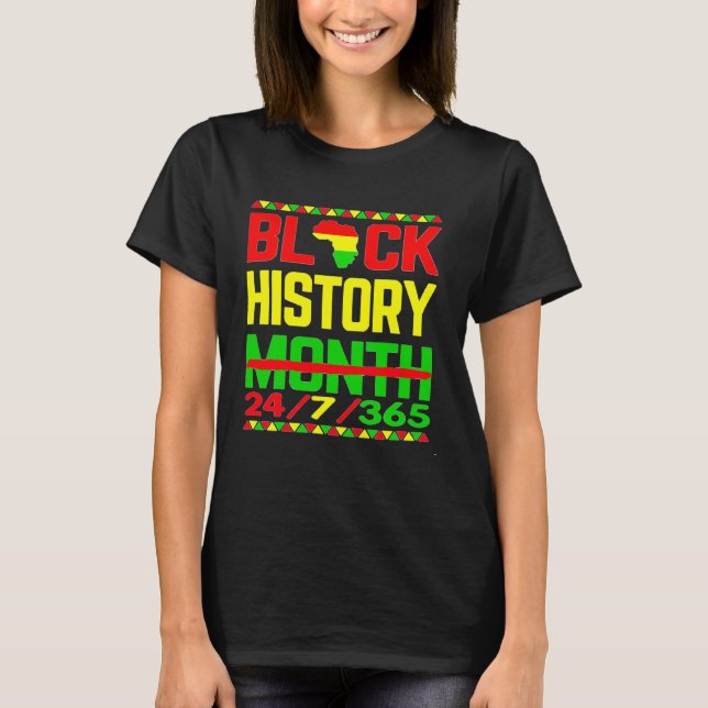Black History Month One Month Cant Hold Our Histor T-Shirt (Front)