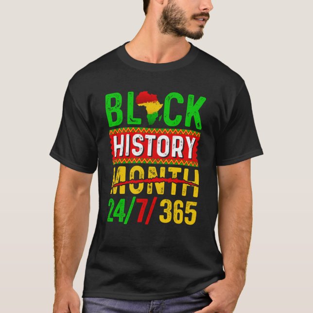 Black History Month One Month Cant Hold Our Histor T-Shirt (Front)