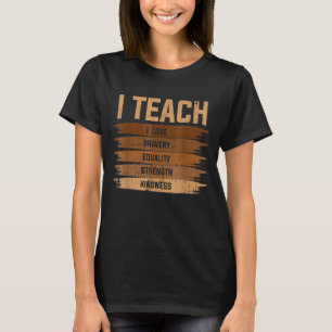 Black History Month Pajama Celebrate I Teach Black T-Shirt