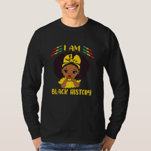 Black History Month Pajama I Am Black Girls Queen  T-Shirt