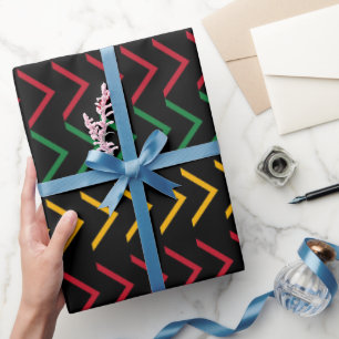 Black History Month Pattern  Wrapping Paper