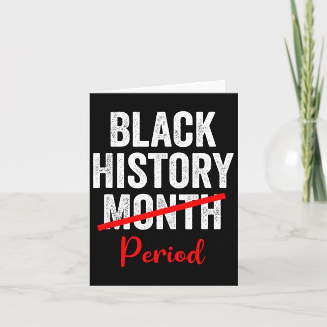 Black History Month Period 1  Card (Front)