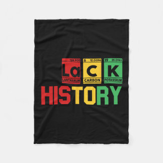 Black History Month Periodic Element Table African Fleece Blanket