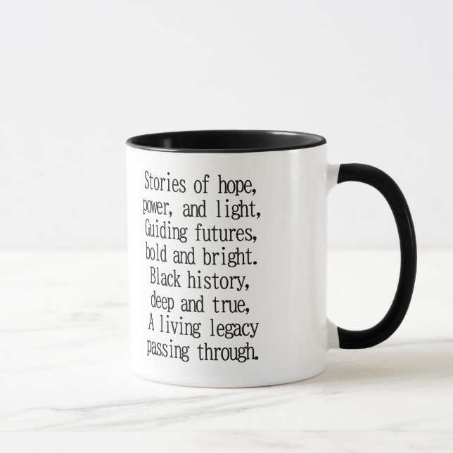 Black History Month Poem Mug (Right)