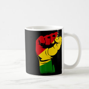 Black History Month Powerful Fist Africa African  Coffee Mug