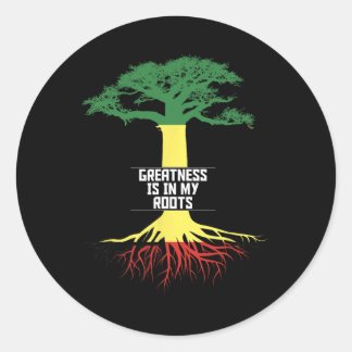 Black History Month Pride African American History Classic Round Sticker