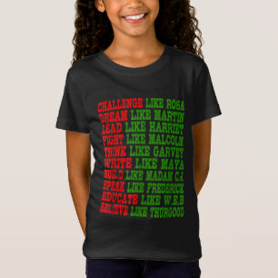 Black History Month Pride Black Power Leaders T-Shirt