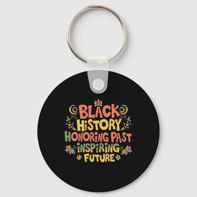 Black History Month Pride  Key Ring (Front)