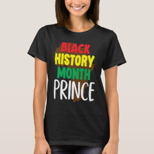 Black History Month Prince African American Youth T-Shirt