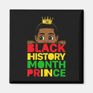 Black History Month Prince African Melanin Boy Tod Magnet