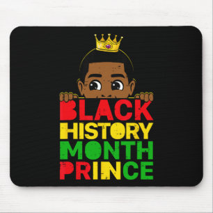 Black History Month Prince African Melanin Boy Tod Mouse Pad
