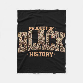 Black History Month Product Of Black History Leopa Fleece Blanket