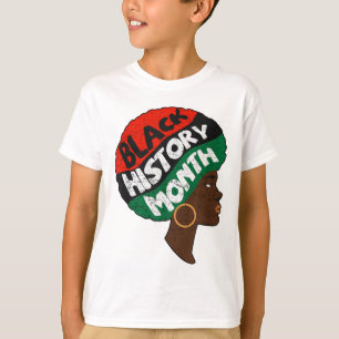 Black History Month Proud Afro African Queen Freed T-Shirt