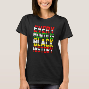 Black History Month Proud Black African Melanin T-Shirt