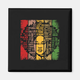 Black History Month Proud Heritage Culture African Magnet