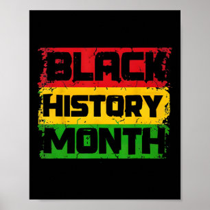 Black History Month Proud I Am Black History Month Poster
