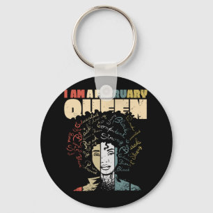 Black History Month Quote, Melanin February Queen Key Ring