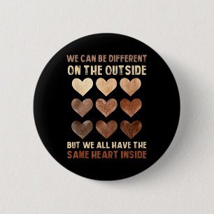 Black History Month Same Heart Inside African Prid 6 Cm Round Badge