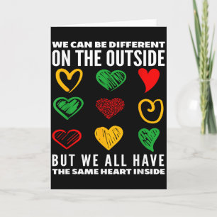 Black History Month Same Heart Inside  Card