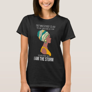 Black History Month Shirt African Woman Afro I Am