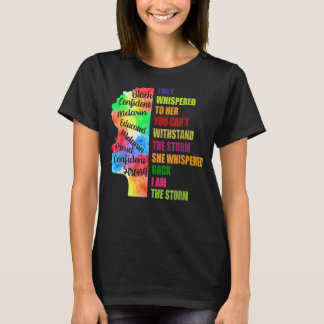 Black History Month Shirt African Woman Afro I Am 
