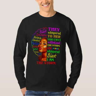 Black History Month Shirt African Woman Afro I Am