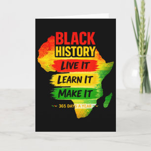 Black History Month Shirt Men Women Afro African M Card