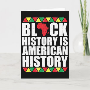 Black History Month Shirt Men Women Black African  Card