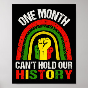 Black History Month Shirt One Month Can't Hold Our Poster