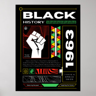 Black History Month Streetwear Brutalism Poster