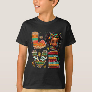 Black History Month Strong African Toddler Girls T-Shirt