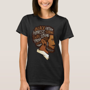 Black History Month Strong Father Proud DNA Roots  T-Shirt