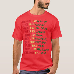 Black history month t shirt for women