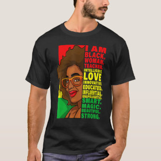 Black History Month Teacher Women African Teachers T-Shirt