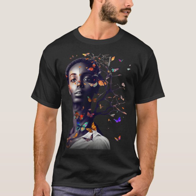 Black History Month the emergence of Butterfly hop T-Shirt (Front)