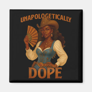 Black History Month Unapologetically African Cowgi Magnet