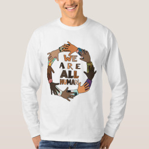 Black History Month - We Are All Human Pride T-Shirt
