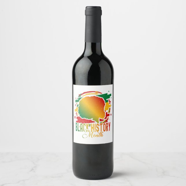 Black History Month Wine Label (Front)