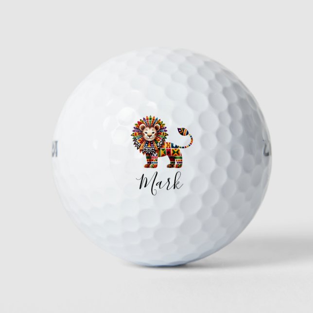 Black History Month with Lion Golf Balls (Front)
