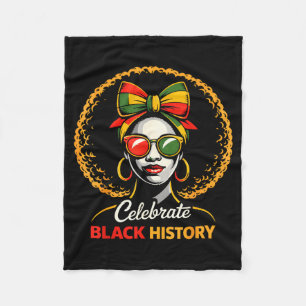 Black history month women black inventors pride fleece blanket