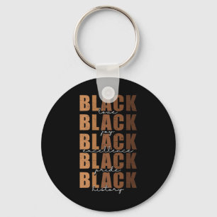 Black History Month Women Black Love Melanin Junet Key Ring