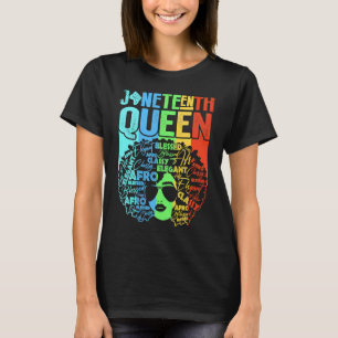 Black History Month Women Educated Strong Black Qu T-Shirt