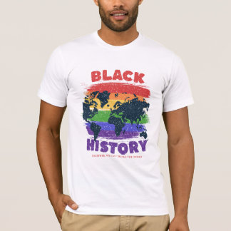 Black History Month , World Map Unity Change T-Shirt